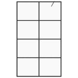 Vidaxl Walk-in shower wall 90x195 cm ESG-Glas Transparent and Black
