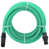 Vidaxl sucking Hose mat PVC Koppelen 1.1 '10 M PVC Gréng
