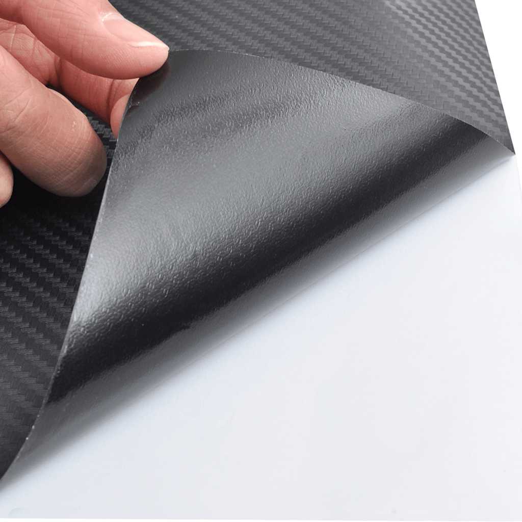 Vidaxl 2 St Autofolie 3D 100x150 cm + 50x150 cm nero