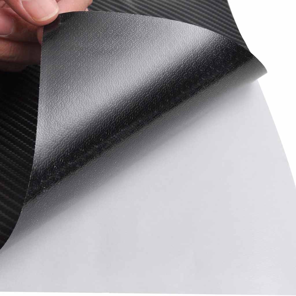 Vidaxl 2 St Autofolie 4D 100x150 cm + 50x150 cm nero