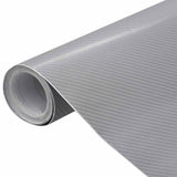 Vidaxl 2 st AutoFolie 4d ​​100x150 cm + 50x150 cm sëlwer faarweg