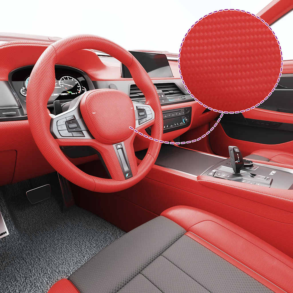 Vidaxl 2 st autofolie 4D 100x150 cm red