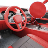 Vidaxl 2 st autofolie 4D 100x150 cm red
