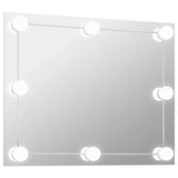 Specchio da parete Vidaxl senza tela lampade a LEDS RECTANGOLA
