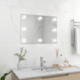 Specchio da parete Vidaxl senza tela lampade a LEDS RECTANGOLA