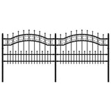 Vidaxl Gaart Fiedem mat Pile Punkten 115 cm pude-kooped Stol schwaarz