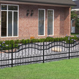 Vidaxl Gaart Fiedem mat Pile Punkten 115 cm pude-kooped Stol schwaarz
