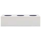 Vidaxl Office Flower Box 90x40x23 cm stål lys grå