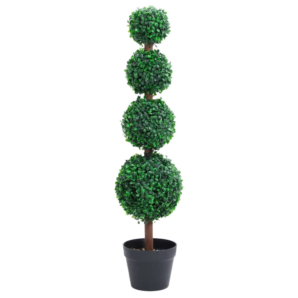 Vidaxl Kunstig plante med potte Buxus bølgeformasjon 90 cm grønn