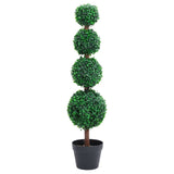 Vidaxl Kunstig plante med potte Buxus bølgeformasjon 90 cm grønn