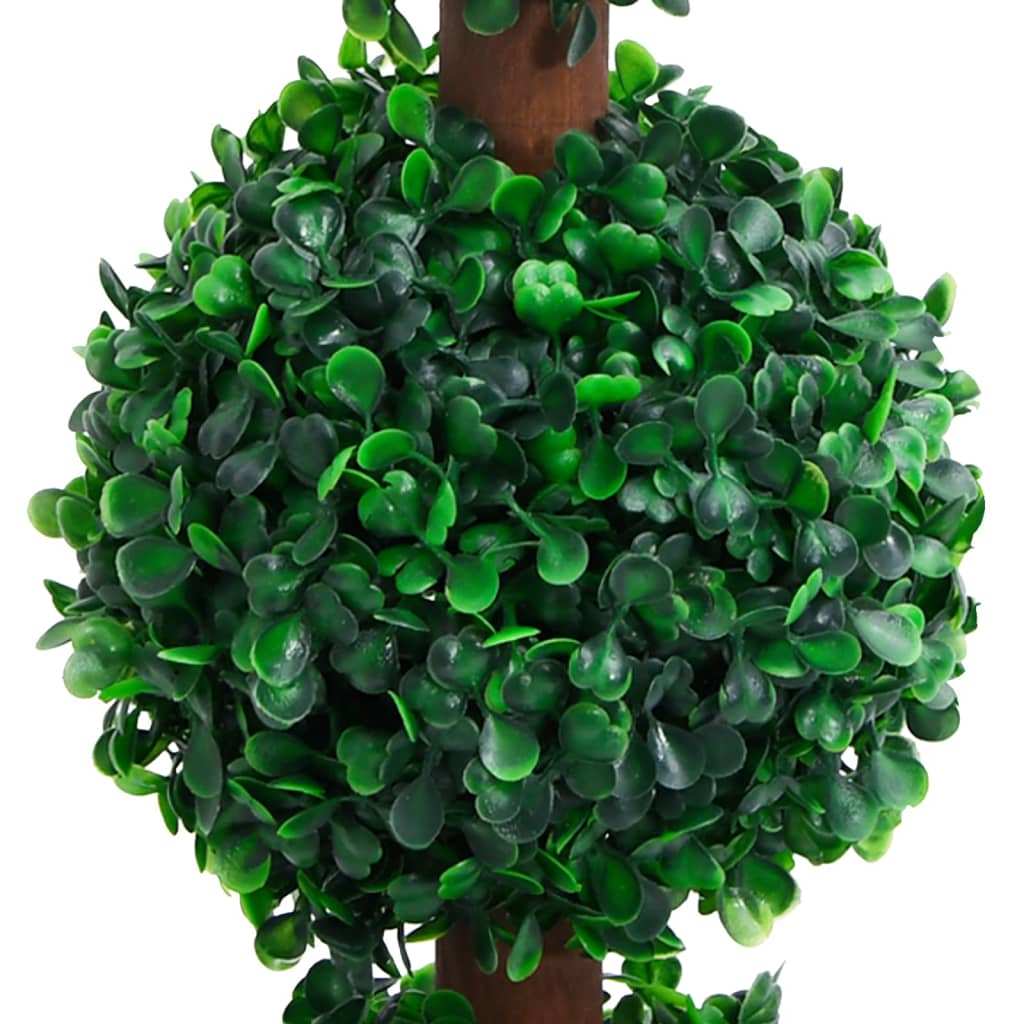 Vidaxl Kunstig plante med potte Buxus bølgeformasjon 90 cm grønn