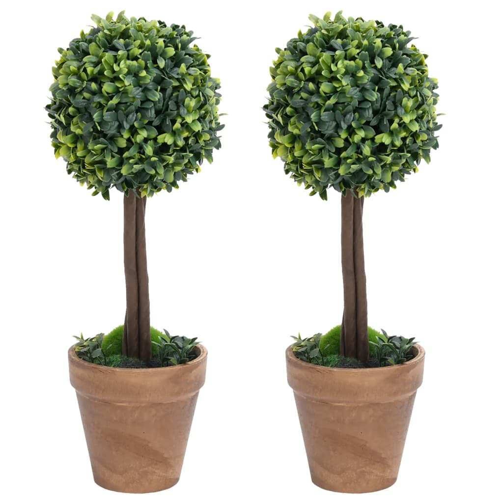 Umělé rostliny vidaxl s sférickou formací pot boxwood 56 cm zelená