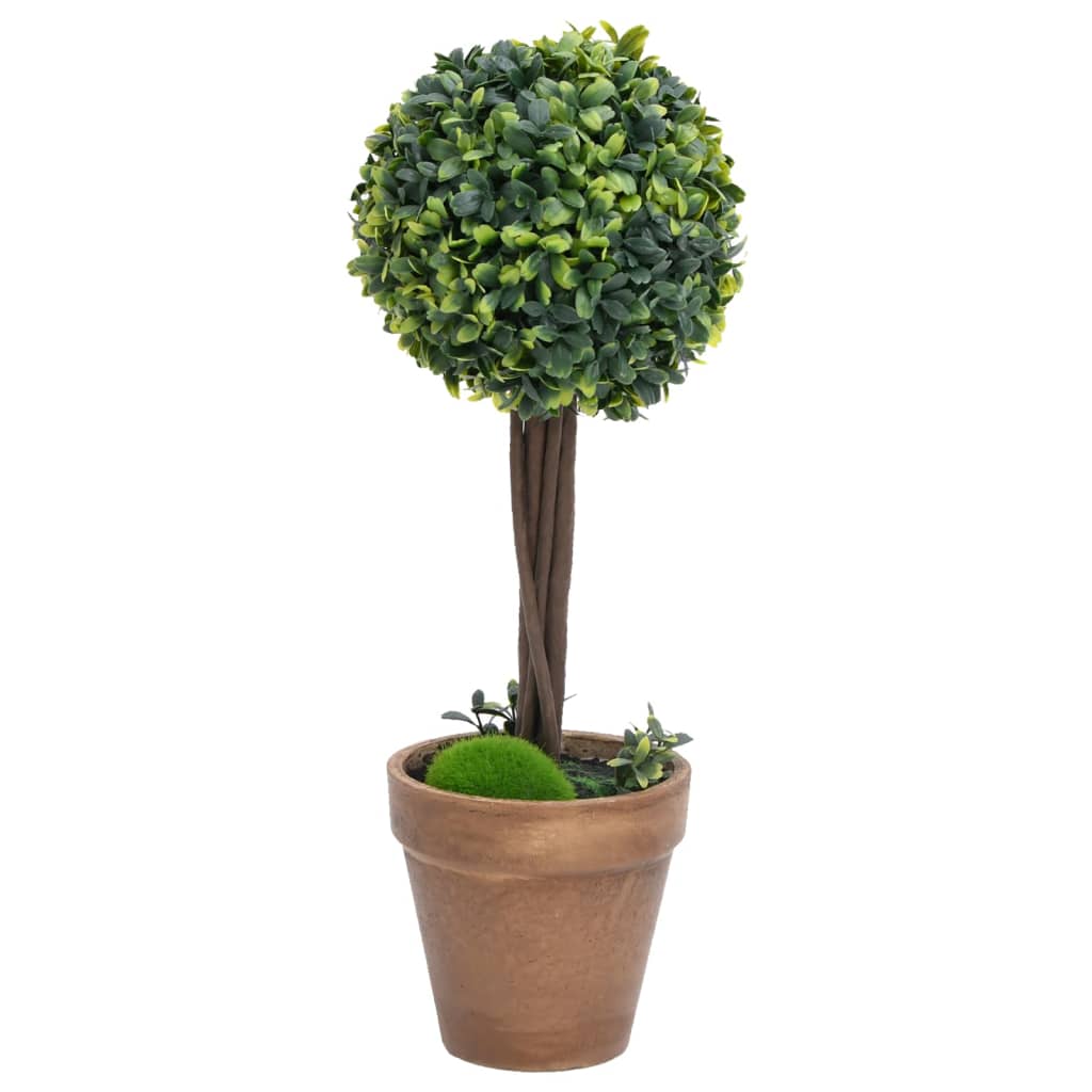 Umělé rostliny vidaxl s sférickou formací pot boxwood 56 cm zelená