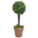 Umělé rostliny vidaxl s sférickou formací pot boxwood 56 cm zelená