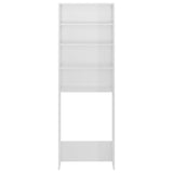 Vidaxl vaskemaskinsskab 64x24x190 cm højglans hvid