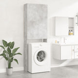Vidaxl washing machine cabinet 64x25.5x190 cm concrete gray
