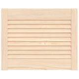 Vidaxl kastdeur met lamellen 39,5x49,4 cm massief grenenhout