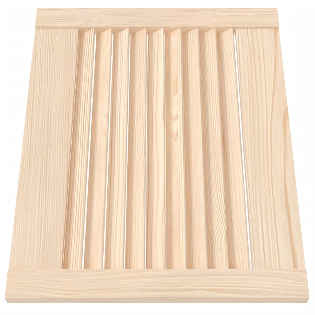 Dveře skříně Vidaxl s lamely 4 ks 39,5x49,4 cm pevná borovice