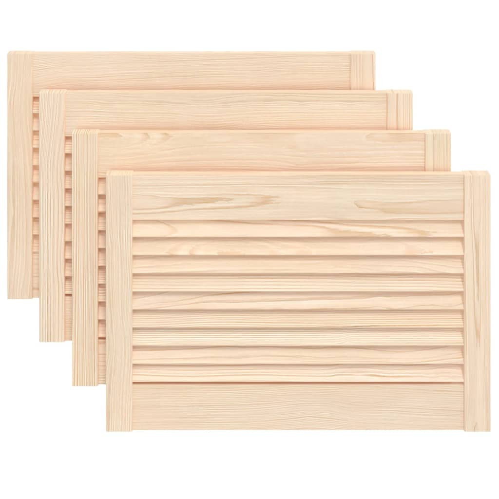 VidaXL Cabinet doors with slats 4 st 39.5x59.4 cm solid pine