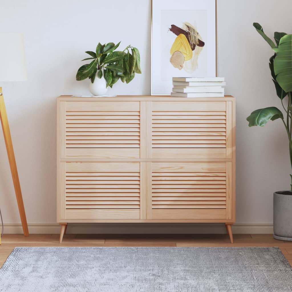 VidaXL Cabinet doors with slats 4 st 39.5x59.4 cm solid pine