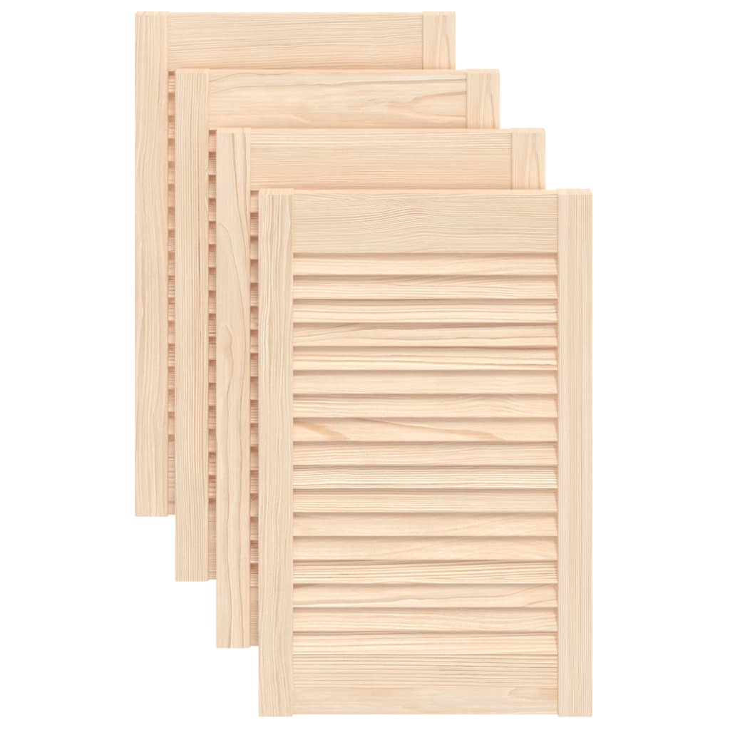 VidaXL Cabinet doors with slats 4 pcs 61.5x39.4 cm solid pine