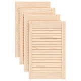 VidaXL Cabinet doors with slats 4 pcs 61.5x39.4 cm solid pine