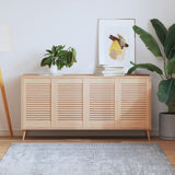 VidaXL Cabinet doors with slats 4 pcs 61.5x39.4 cm solid pine