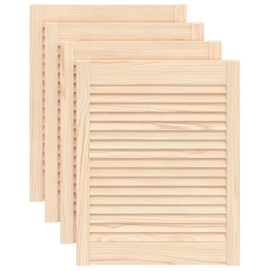 VidaXL cupboard doors with slats 4 pcs 61.5x49.4 cm solid pine