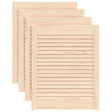 VidaXL cupboard doors with slats 4 pcs 61.5x49.4 cm solid pine