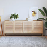 VidaXL cupboard doors with slats 4 pcs 61.5x49.4 cm solid pine