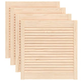 VidaXL cupboard doors with slats 4 pcs 61.5x59.4 cm solid pine