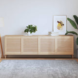 VidaXL cupboard doors with slats 4 pcs 61.5x59.4 cm solid pine