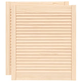 VidaXL cupboard doors with slats 2 pcs 69x59.4 cm solid pine