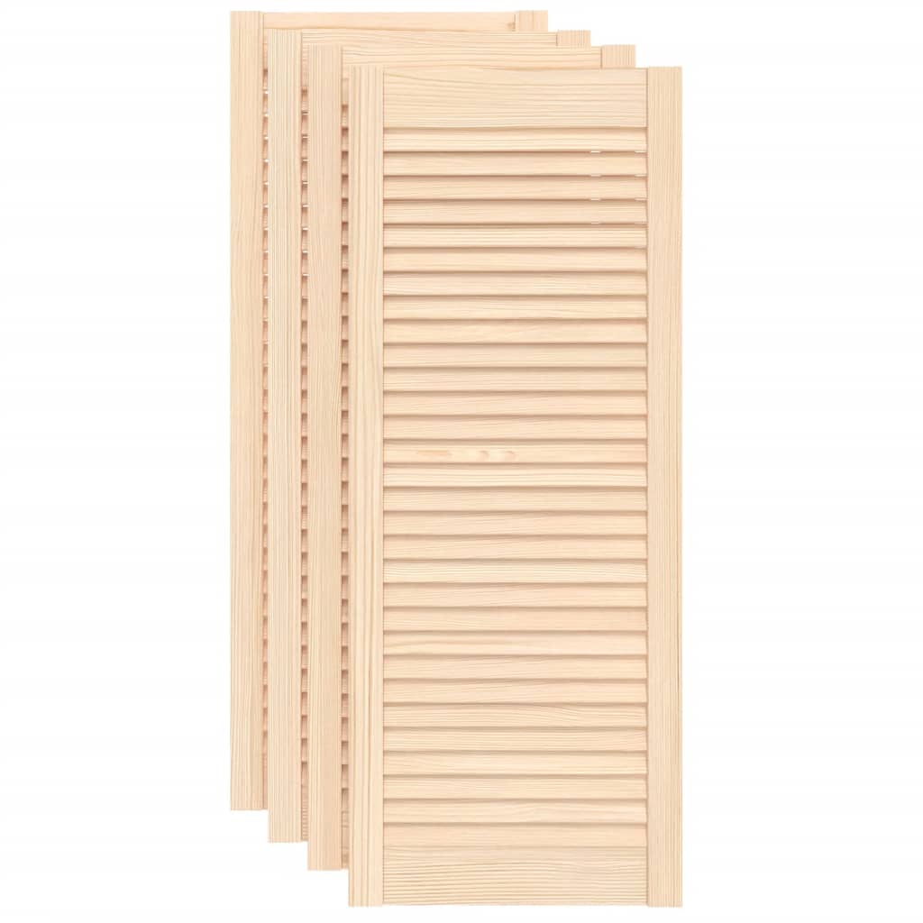 VidaXL cupboard doors with slats 4 pcs 99.3x39.4 cm solid pine