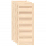 VidaXL cupboard doors with slats 4 pcs 99.3x39.4 cm solid pine