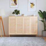 VidaXL cupboard doors with slats 4 pcs 99.3x39.4 cm solid pine