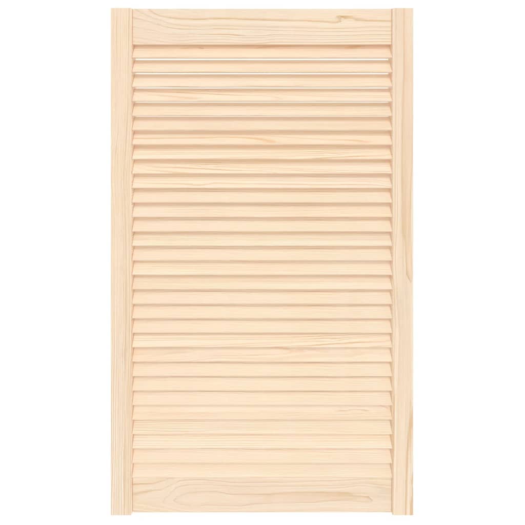 Vidaxl kastdeur met lamellen 99,3x59,4 cm massief grenenhout