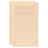VidaXL Cabinet doors with slats 2 pcs 99.3x59.4 cm solid pine