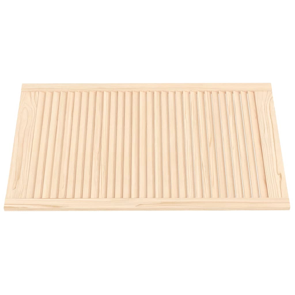 VidaXL Cabinet doors with slats 2 pcs 99.3x59.4 cm solid pine