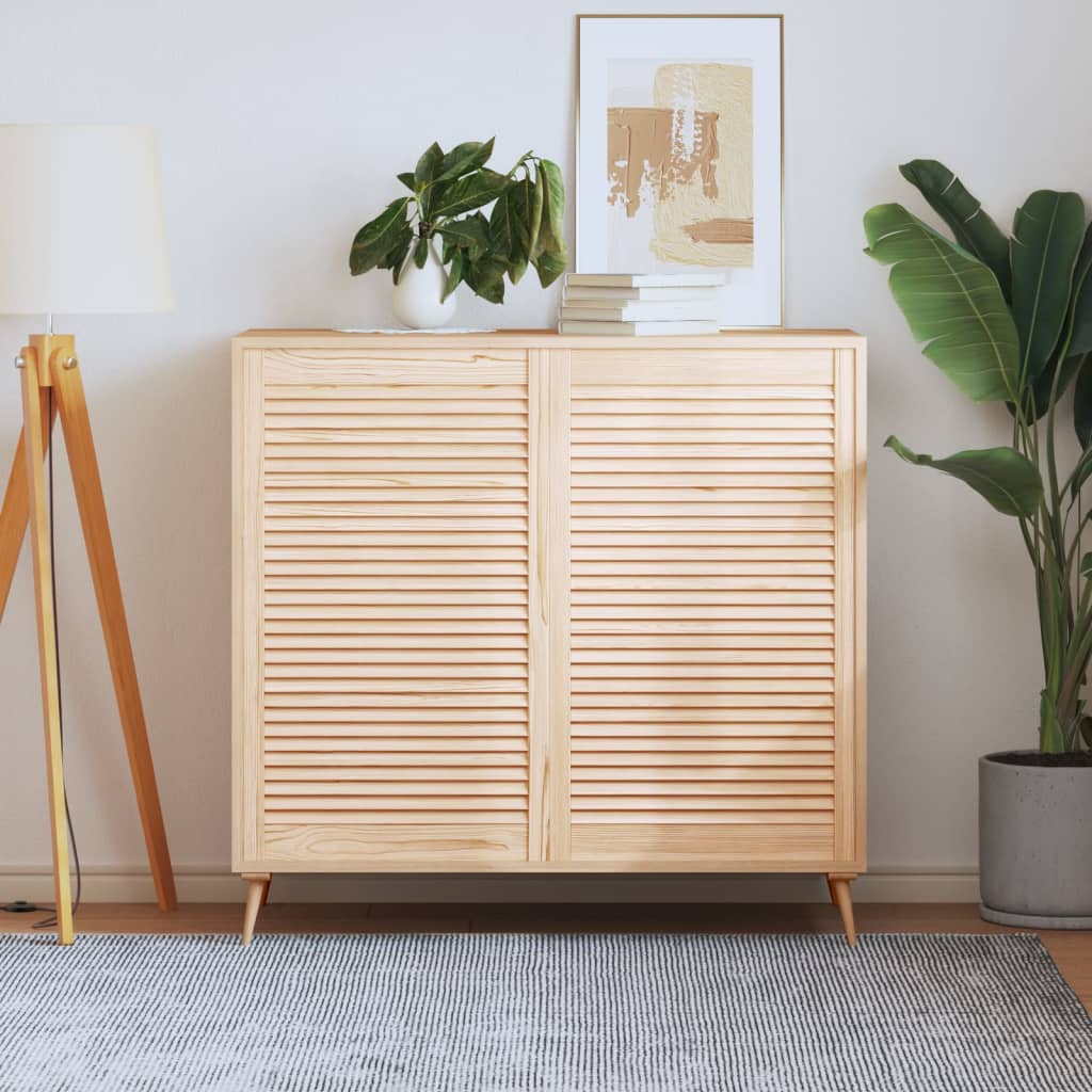 VidaXL Cabinet doors with slats 2 pcs 99.3x59.4 cm solid pine