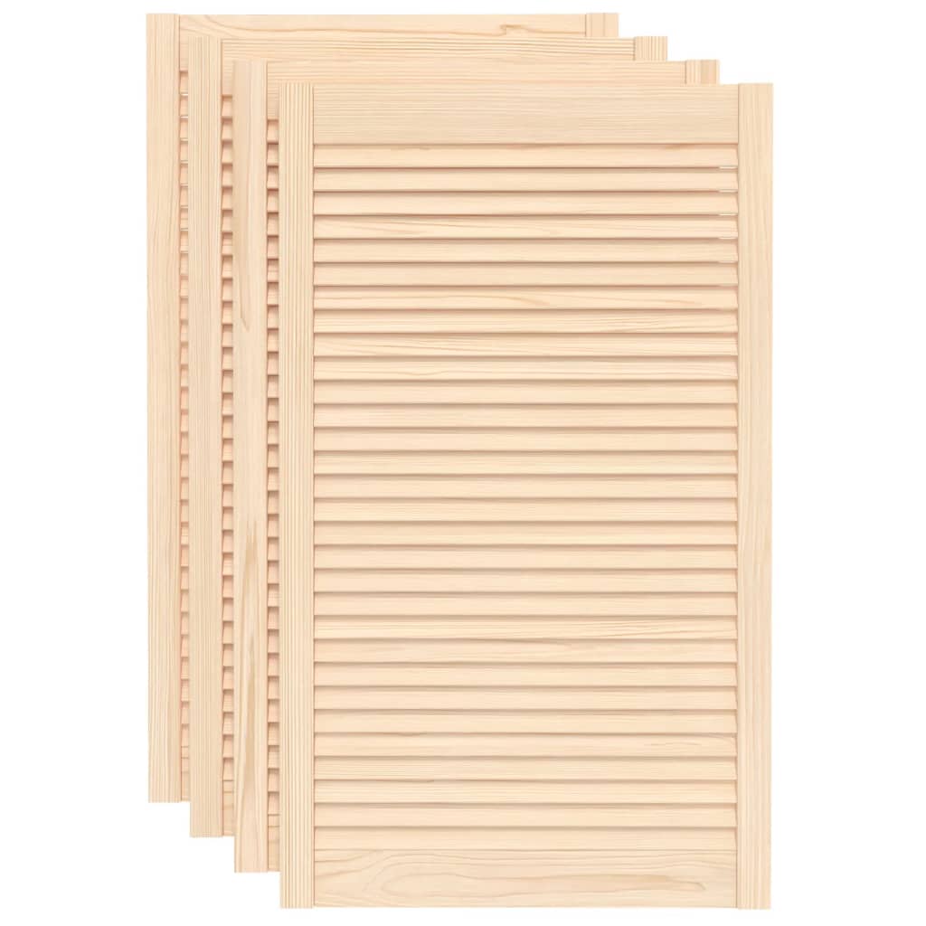 VidaXL Cabinet doors with slats 4 pcs 99.3x59.4 cm solid pine
