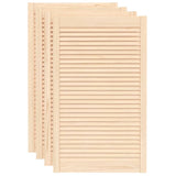 VidaXL Cabinet doors with slats 4 pcs 99.3x59.4 cm solid pine