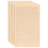 VIDAXL -Schranktüren mit Lamellen 4 -Stcs 99,3 x 59,4 cm Festkiefer