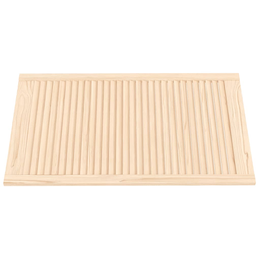 VIDAXL -Schranktüren mit Lamellen 4 -Stcs 99,3 x 59,4 cm Festkiefer