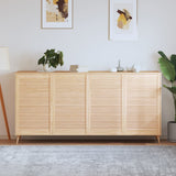VidaXL Cabinet doors with slats 4 pcs 99.3x59.4 cm solid pine