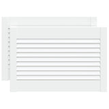 VidaXL Cabinet doors with slats 2 pcs 39.5x59.4 cm pine wood white