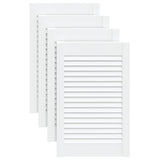 VidaXL Cabinet doors with slats 4 pcs 61.5x39.4 cm pine wood white