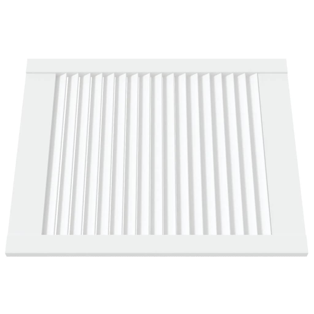 Porte di armadietti Vidaxl con stecche 2 pezzi 61.5x49,4 cm Pino legno bianco