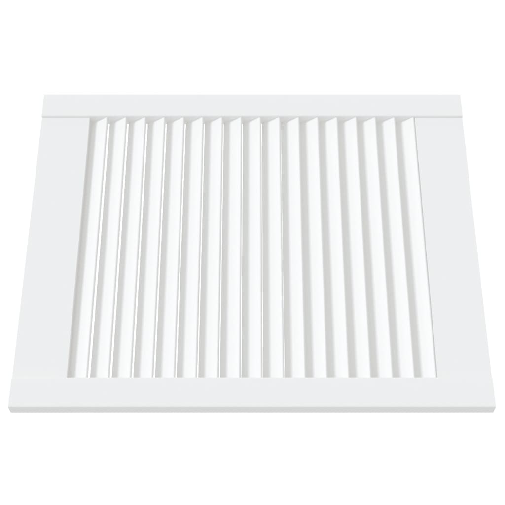 VidaXL Cabinet doors with slats 4 pcs 61.5x49.4 cm pine wood white