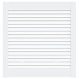 Vidaxl kastdeur met lamellen 61,5x59,4 cm massief grenenhout wit